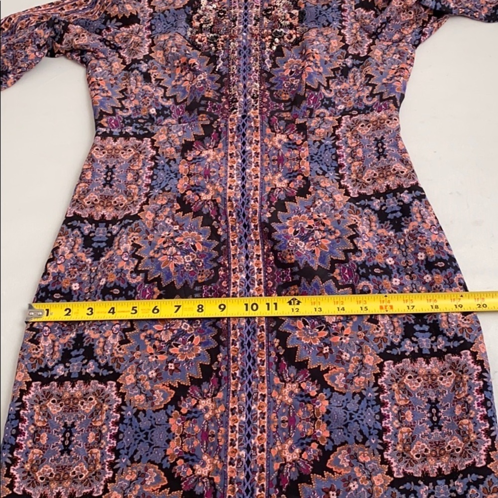 Nanette Lepore silk multicolor Kaleidoscope shift dress 6 - Picture 12 of 14